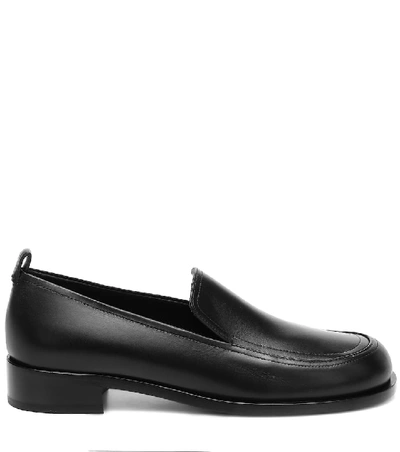 Shop The Row Leather Loafers In Black