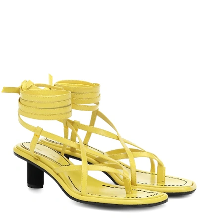 Shop Proenza Schouler Leather Sandals In Yellow