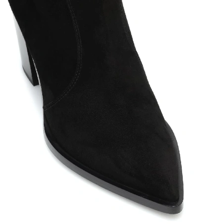 Gianvito Rossi Denver Suede Ankle Boots In Black