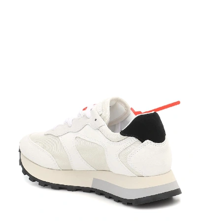 Shop Off-white Hg Runner Suede Sneakers In White