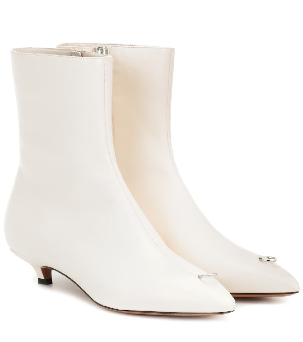 marni leather ankle boots