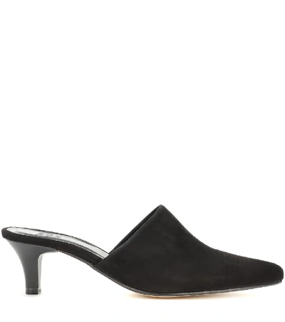 Shop Maryam Nassir Zadeh Andrea Suede Mules In Black