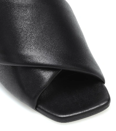 Shop Proenza Schouler Leather Sandals In Black