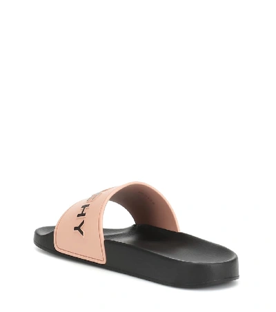 Shop Givenchy Logo Slides In Pink