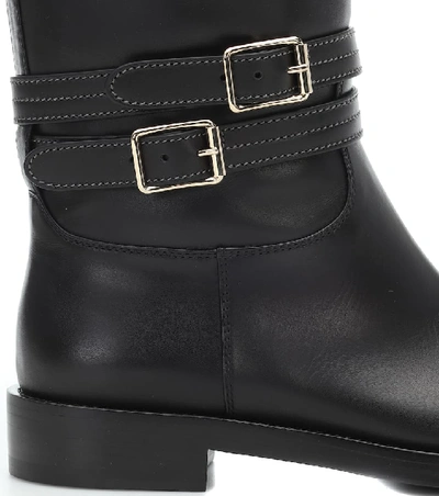 Shop Gianvito Rossi Leather Knee-high Boots In Black