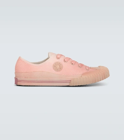 Shop Acne Studios Brady Canvas Sneakers In Pink