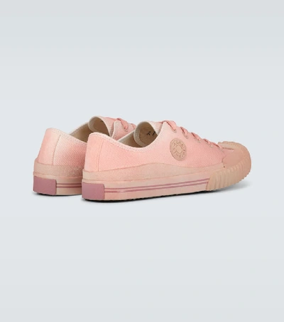 Shop Acne Studios Brady Canvas Sneakers In Pink