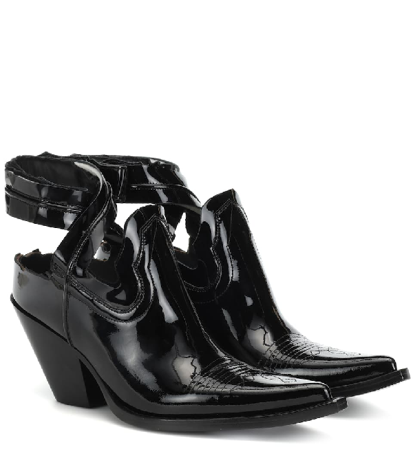 maison margiela leather ankle boots
