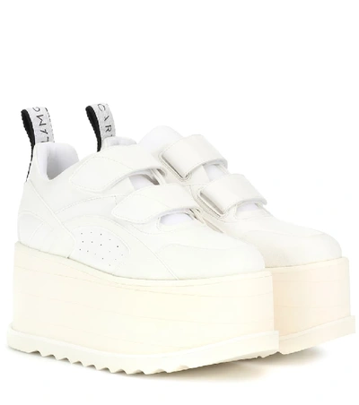 Shop Stella Mccartney Eclypse Platform Sneakers In White