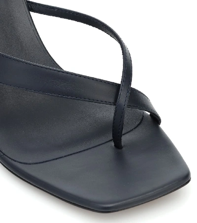 Shop Neous Florae Leather Sandals In Black
