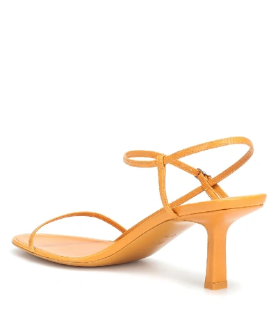 Shop The Row Bare Leather Sandals In Yellow