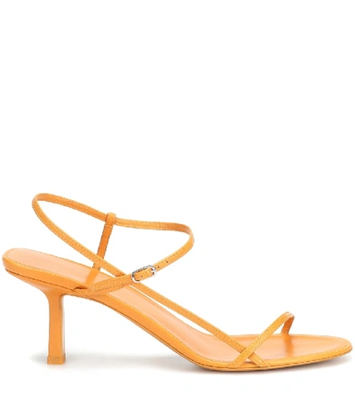 Shop The Row Bare Leather Sandals In Yellow