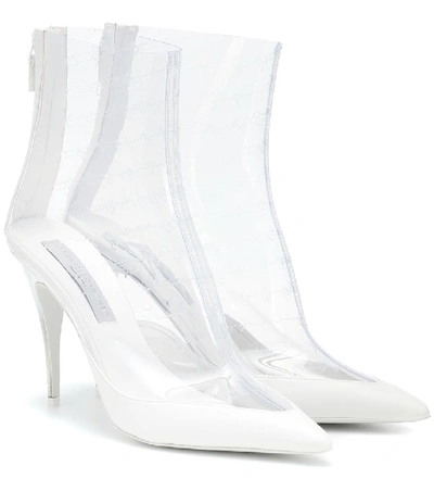 Shop Stella Mccartney Transparent Ankle Boots In White