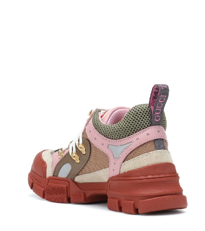 Shop Gucci Flashtrek Mesh Sneakers