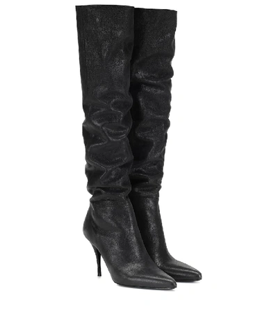 Shop Zimmermann Leather Knee-high Boots In Black