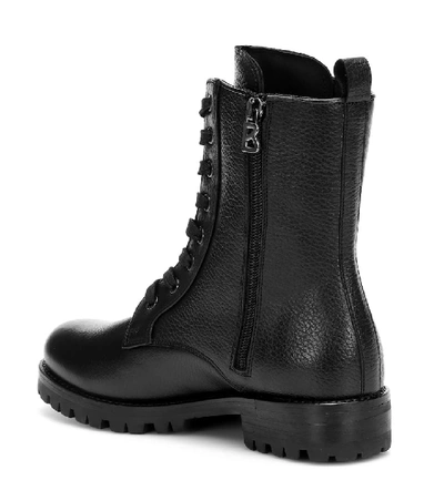 Shop Bogner New Meribel Leather Ankle Boots In Black