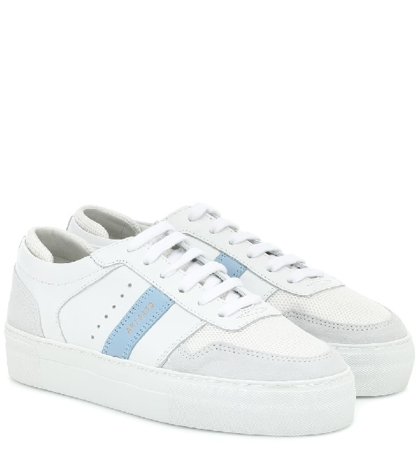 axel arigato platform sneaker white