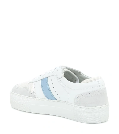Shop Axel Arigato Platform Leather Sneakers In White
