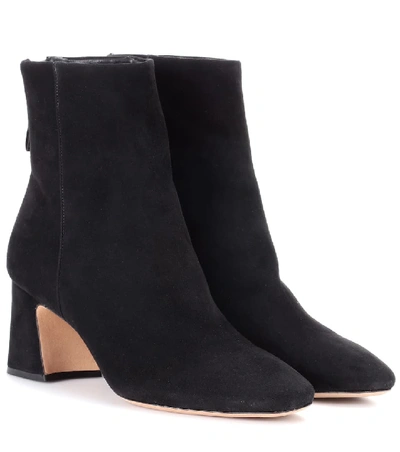 Shop Alexandre Birman Suede Ankle Boots In Black