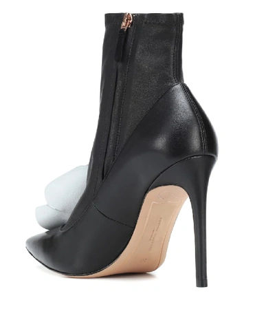Shop Sophia Webster Jumbo Lilico Leather Ankle Boots In Black