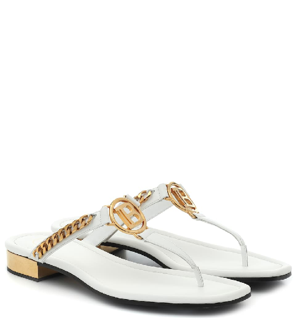 balmain flip flops