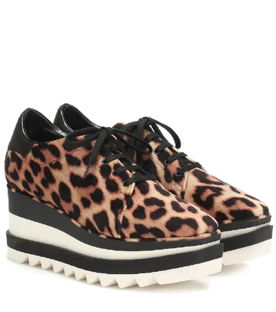 Shop Stella Mccartney Sneak-elyse Platform Sneakers In Brown