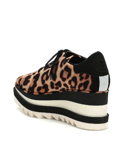 Shop Stella Mccartney Sneak-elyse Platform Sneakers In Brown