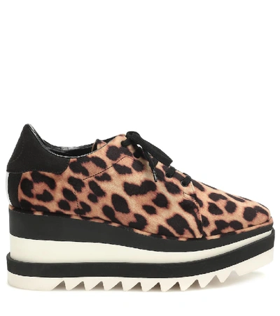 Shop Stella Mccartney Sneak-elyse Platform Sneakers In Brown