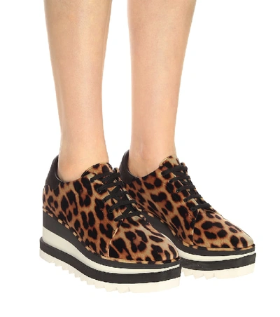 Shop Stella Mccartney Sneak-elyse Platform Sneakers In Brown