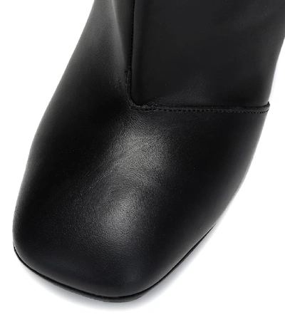 Shop Marni Leather Boots In Black