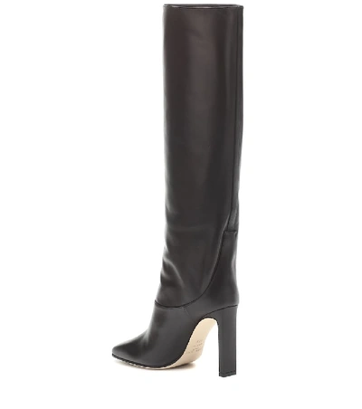 Shop Jimmy Choo Mahesa Leather Boots In Black