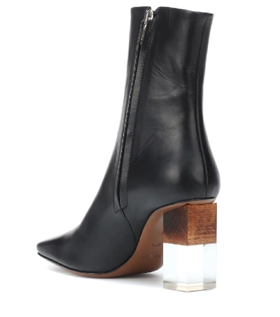 Shop Neous Hea Leather Ankle Boots In Black