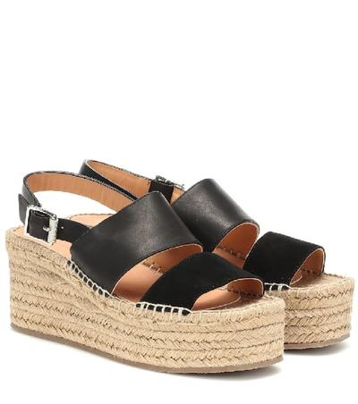 Shop Rag & Bone Edie Leather Espadrille Sandals In Black