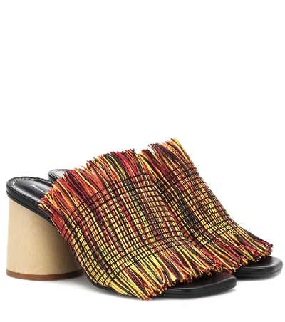 Shop Proenza Schouler Raffia Sandals In Multicoloured