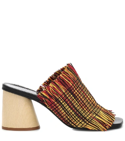 Shop Proenza Schouler Raffia Sandals In Multicoloured
