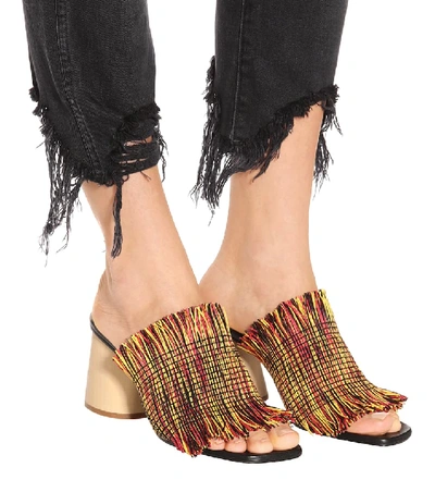 Shop Proenza Schouler Raffia Sandals In Multicoloured