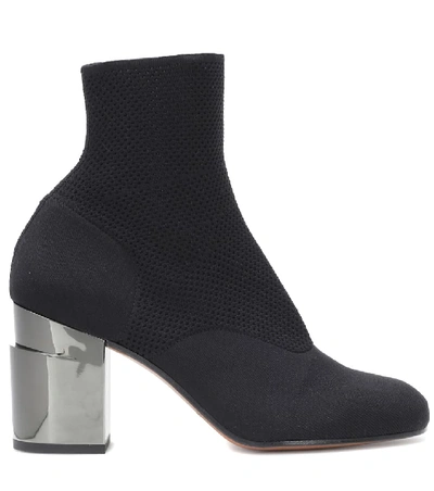Shop Clergerie Keane Stretch-knit Ankle Boots In Black