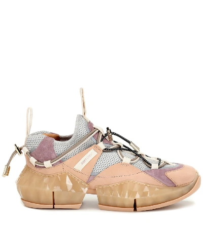 Shop Jimmy Choo Diamond Trail/f Mesh Sneakers In Multicoloured