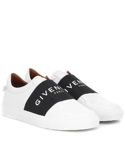 Givenchy Urban Street Logo-print Leather Slip-on Sneakers In White |  ModeSens