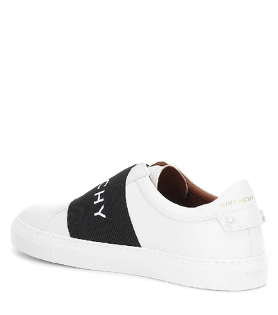 Shop Givenchy Urban Street Leather Sneakers In White