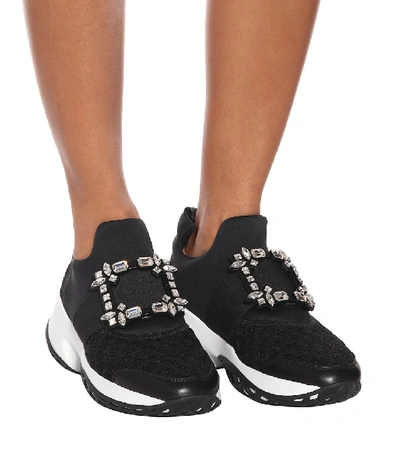 Roger Vivier Viv' Run Sneakers In Black