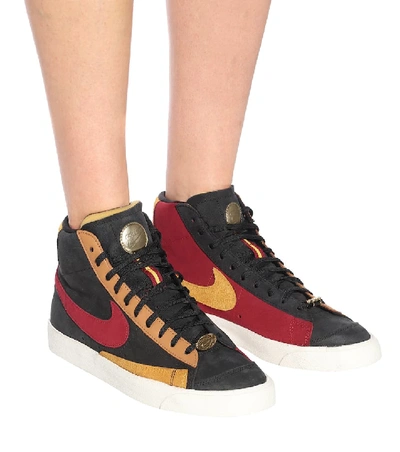 Shop Nike Blazer Mid '77 Suede Sneakers In Multicoloured