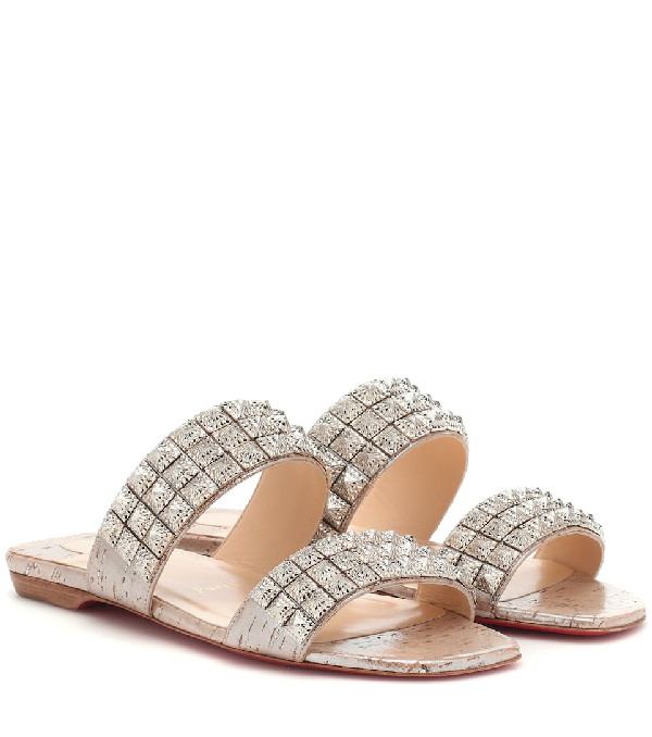 christian louboutin flat sandals