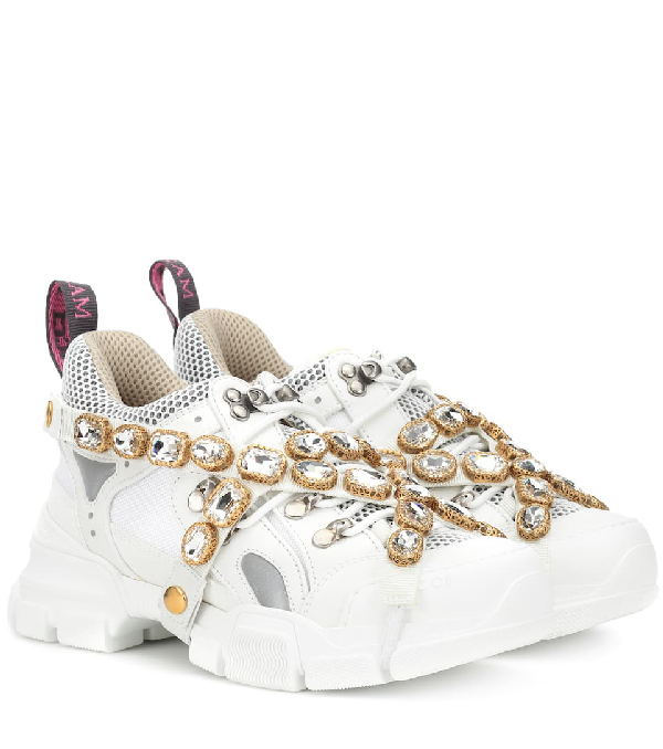 gucci flashtrek white