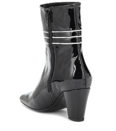 Shop Dorateymur Lagonda Patent Leather Ankle Boots In Black
