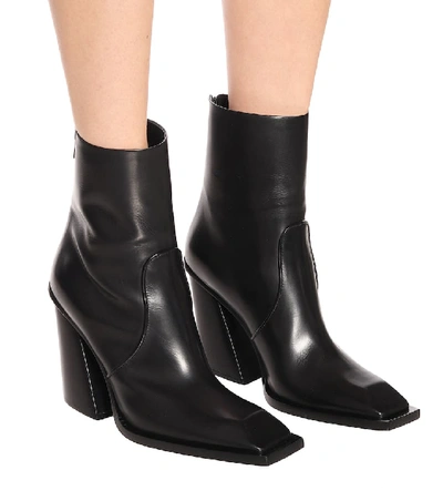 Shop Petar Petrov Scott Leather Ankle Boots In Black