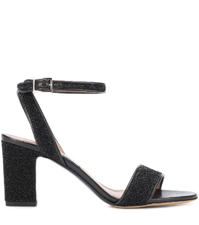 Shop Tabitha Simmons Leticia Metallic Sandals In Black