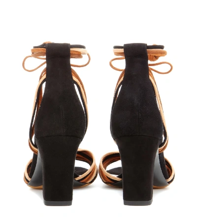 Shop Tabitha Simmons Jamie Suede Sandals In Brown