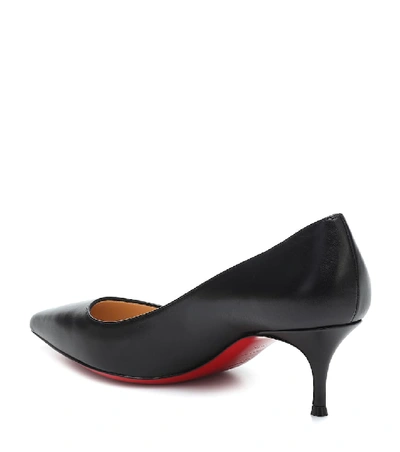 Shop Christian Louboutin Kate 55 Leather Pumps In Black