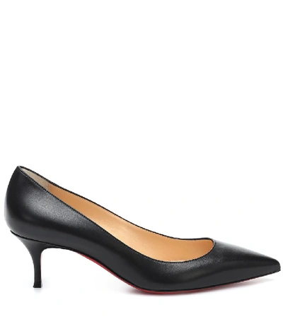 Shop Christian Louboutin Kate 55 Leather Pumps In Black